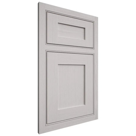 Shiloh Cabinetry Beaded Inset Hanover White Oak Plain Cut Cotton Door