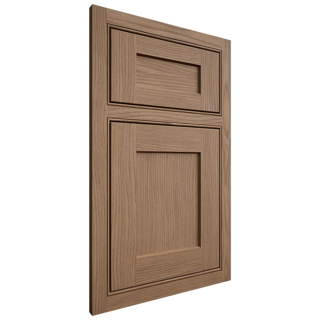 Shiloh Cabinetry Beaded Inset Hanover White Oak Plain Cut Medium Door