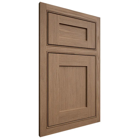Shiloh Cabinetry Beaded Inset Hanover White Oak Plain Cut Medium Door