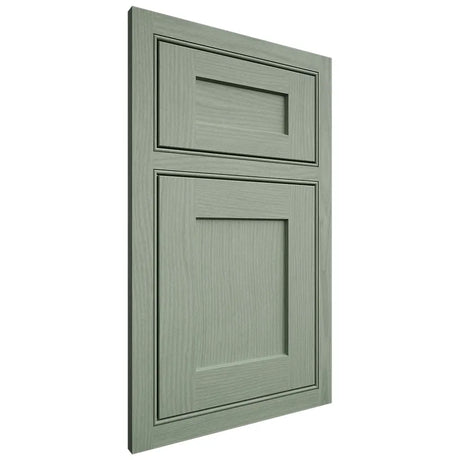 Shiloh Cabinetry Beaded Inset Hanover White Oak Plain Cut Moss Door