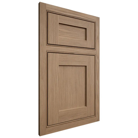 Shiloh Cabinetry Beaded Inset Hanover White Oak Plain Cut Natural Door