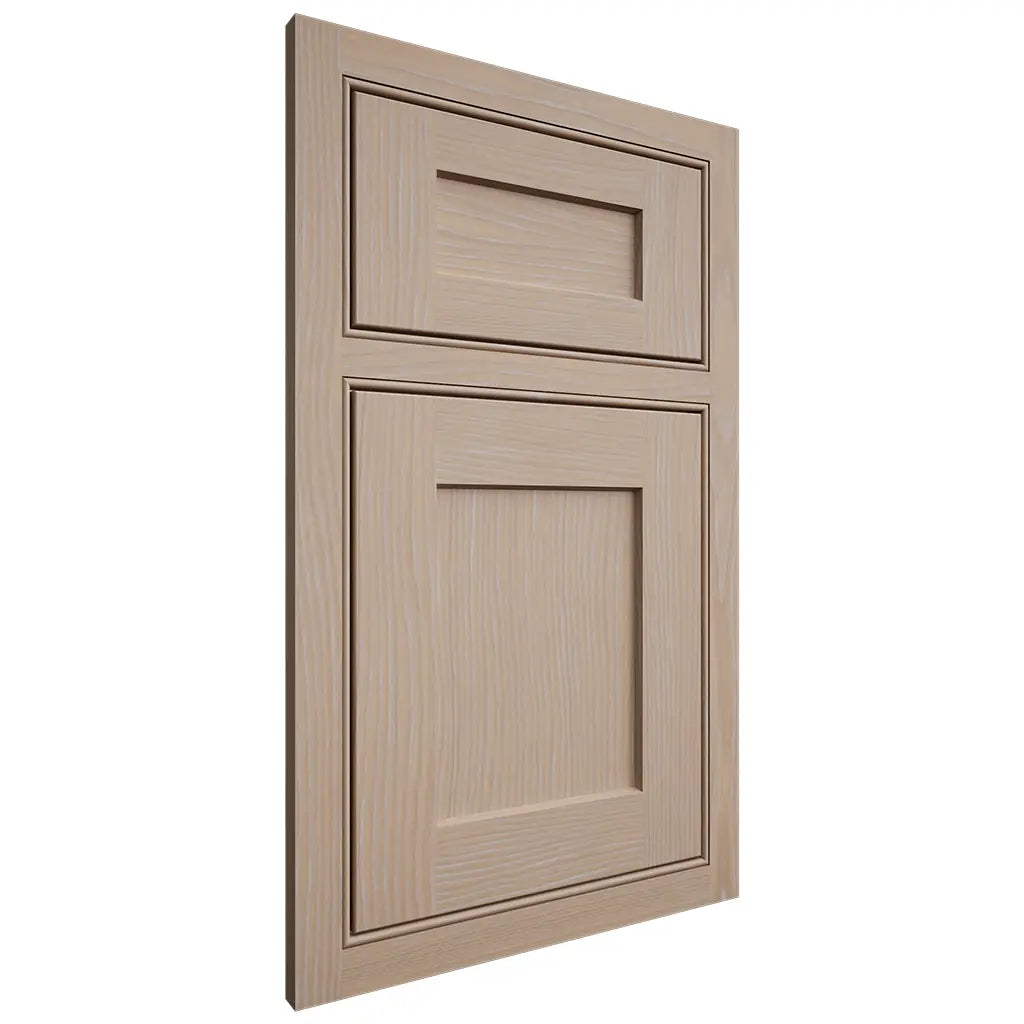 Shiloh Cabinetry Beaded Inset Hanover White Oak Plain Cut Straw Door