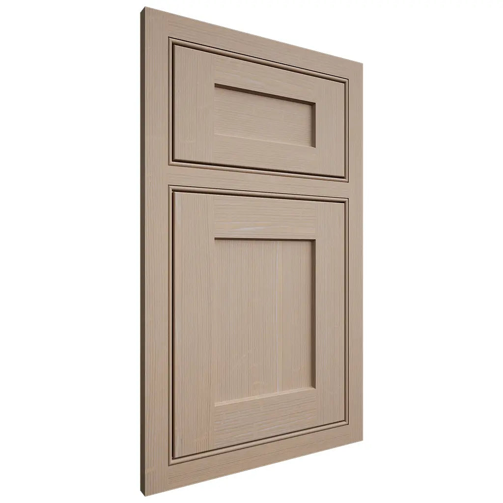 Shiloh Cabinetry Beaded Inset Hanover White Oak Quarter Sawn Straw Door