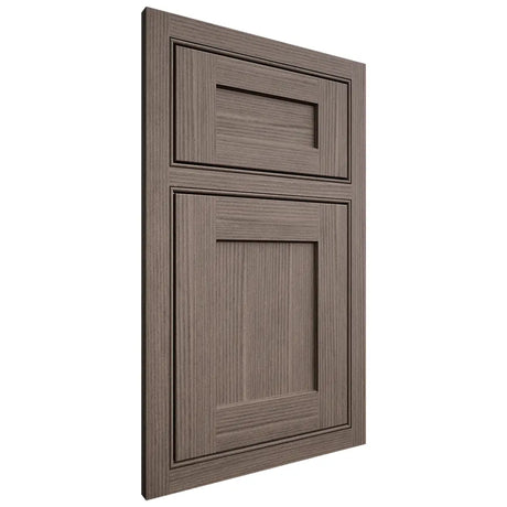 Shiloh Cabinetry Beaded Inset Hanover White Oak Rift Cut Clay Door