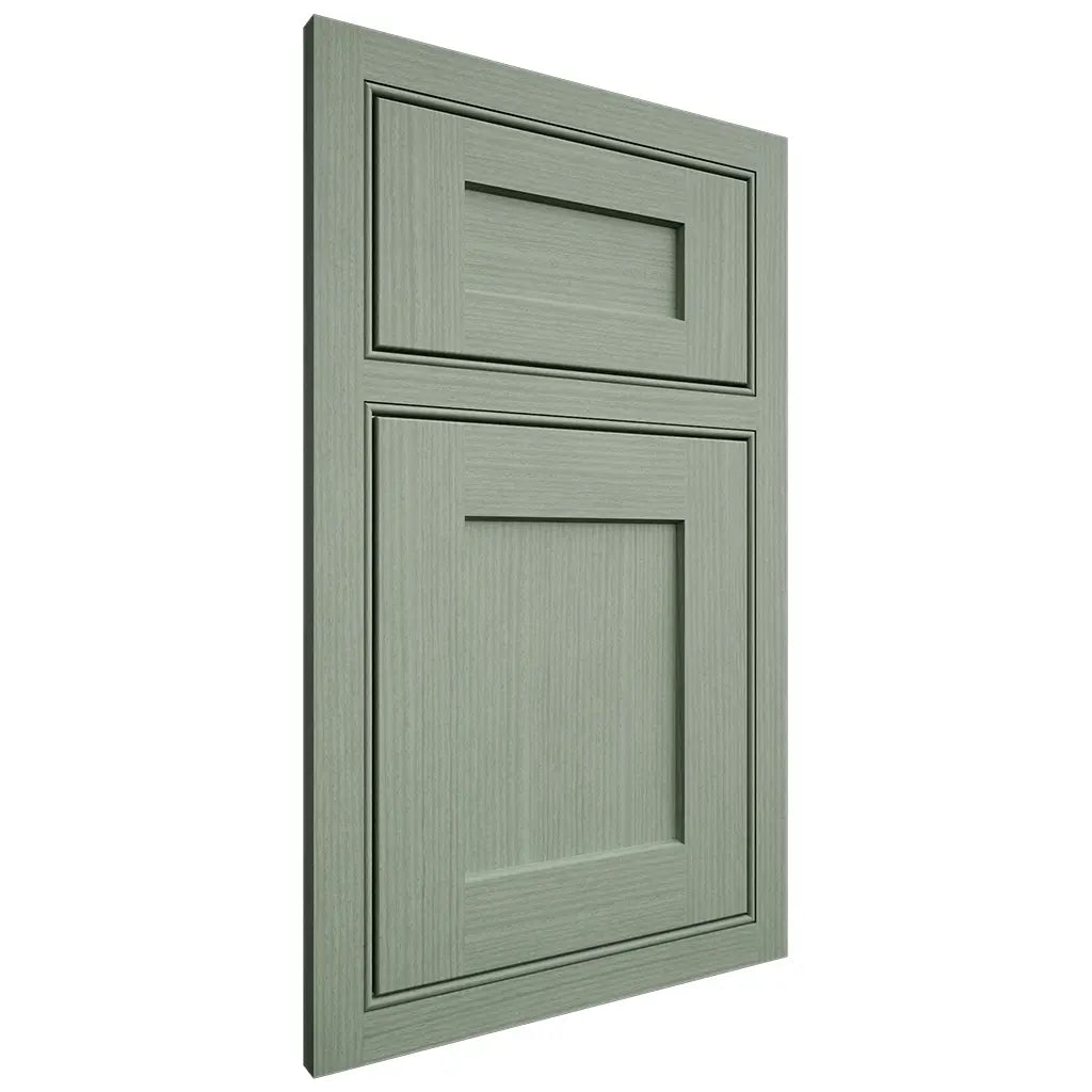 Shiloh Cabinetry Beaded Inset Hanover White Oak Rift Cut Moss Door