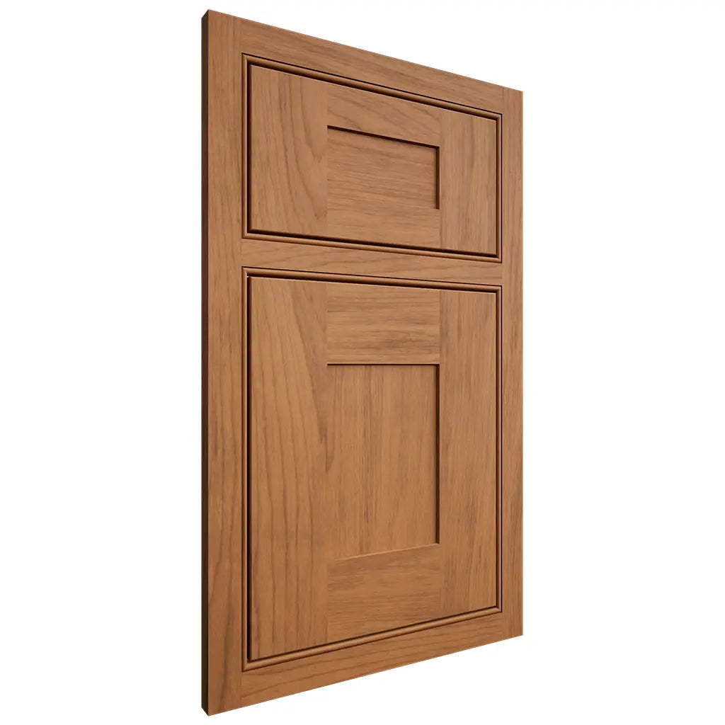 Shiloh Cabinetry Beaded Inset Hartford Alder Plain Cut Caramel Door