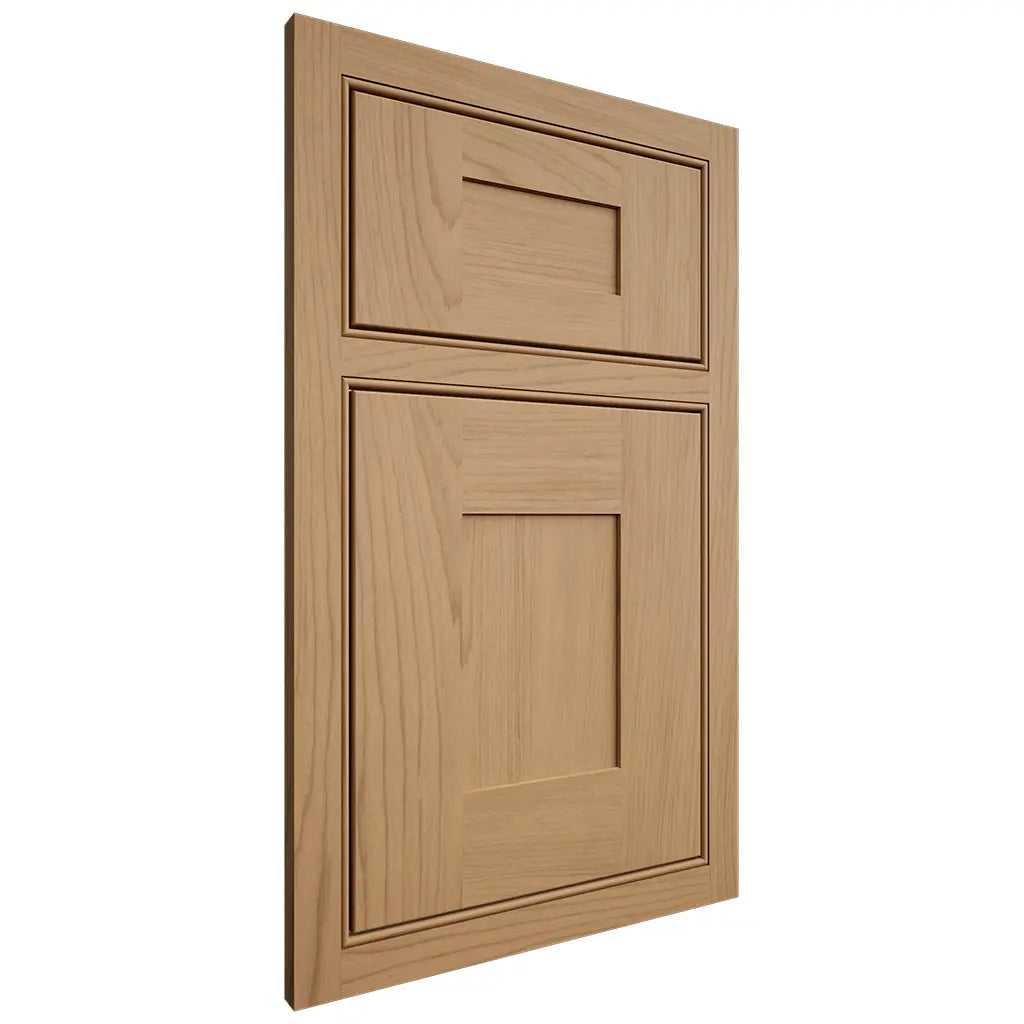 Shiloh Cabinetry Beaded Inset Hartford Alder Plain Cut Natural Door