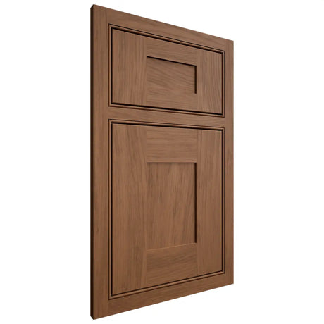 Shiloh Cabinetry Beaded Inset Hartford Alder Plain Cut Walnut Door