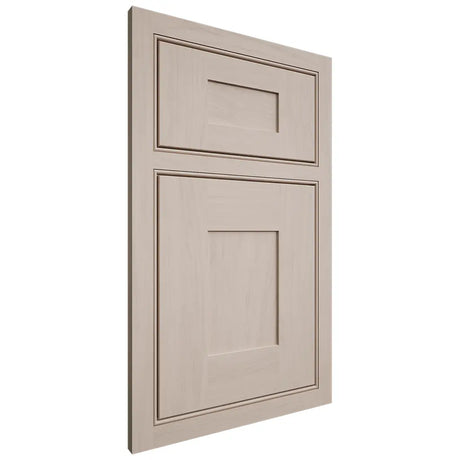 Shiloh Cabinetry Beaded Inset Hartford Alder Plain Cut White Sands Door