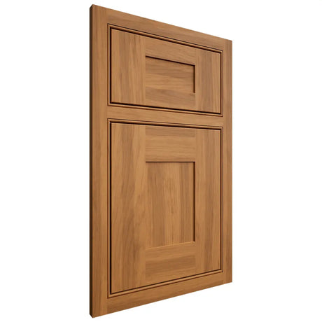 Shiloh Cabinetry Beaded Inset Hartford Hickory Plain Cut Medium Door
