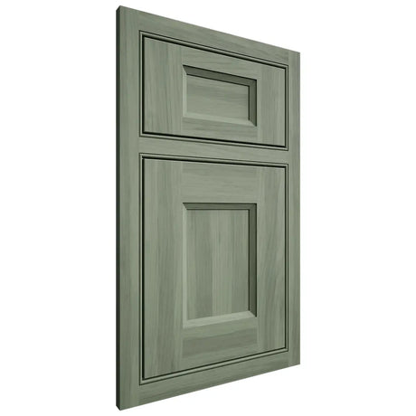 Shiloh Cabinetry Beaded Inset Hartford Hickory Plain Cut Moss Door