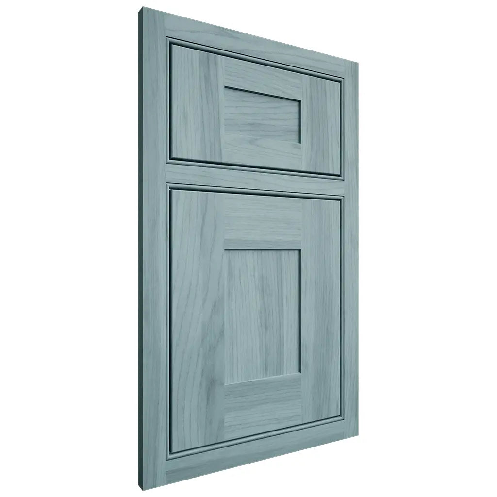 Shiloh Cabinetry Beaded Inset Hartford Hickory Plain Cut Sky Door