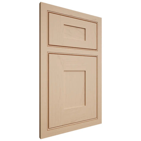 Shiloh Cabinetry Beaded Inset Hartford Maple Plain Cut Natural Door
