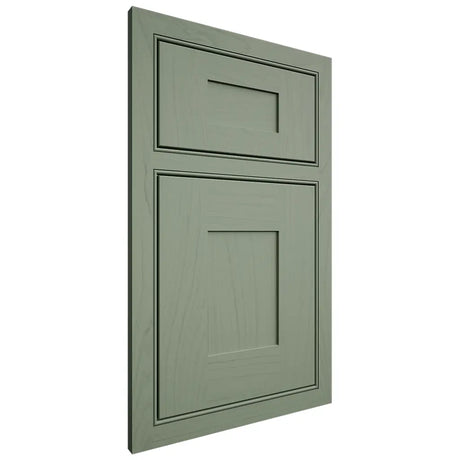 Shiloh Cabinetry Beaded Inset Hartford Poplar Plain Cut Moss Door