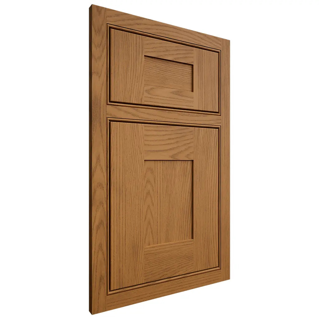 Shiloh Cabinetry Beaded Inset Hartford Red Oak Plain Cut Autumn Door
