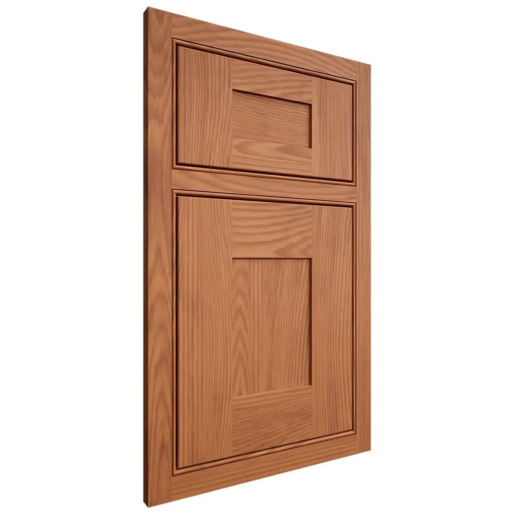 Shiloh Cabinetry Beaded Inset Hartford Red Oak Plain Cut Harvest Door