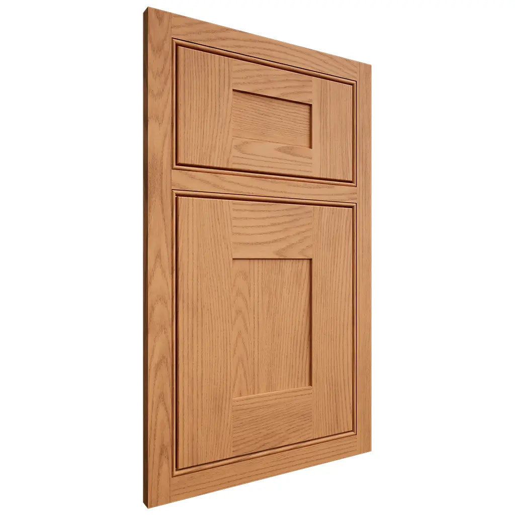 Shiloh Cabinetry Beaded Inset Hartford Red Oak Plain Cut Medium Door