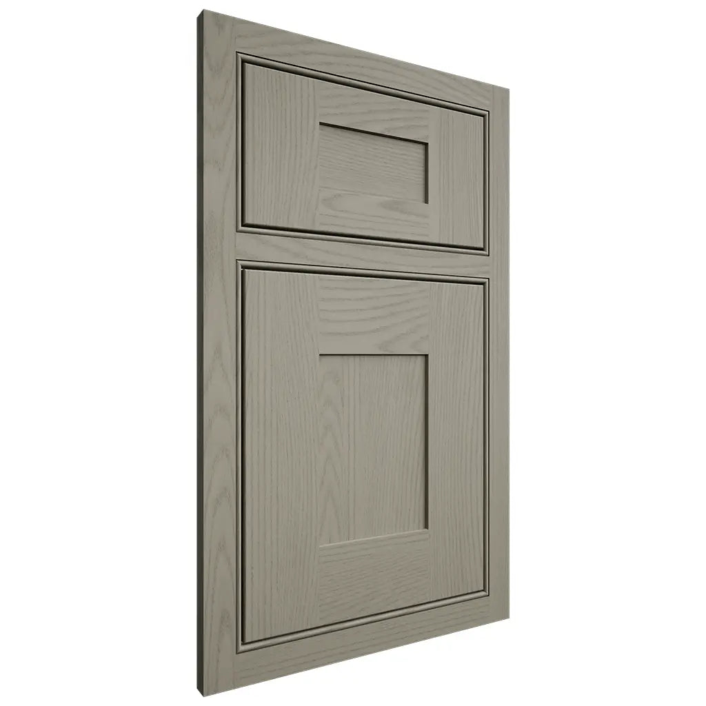 Shiloh Cabinetry Beaded Inset Hartford Red Oak Plain Cut Thyme Door