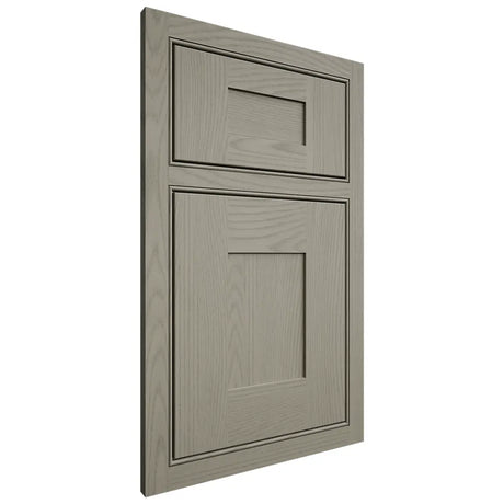 Shiloh Cabinetry Beaded Inset Hartford Red Oak Plain Cut Thyme Door