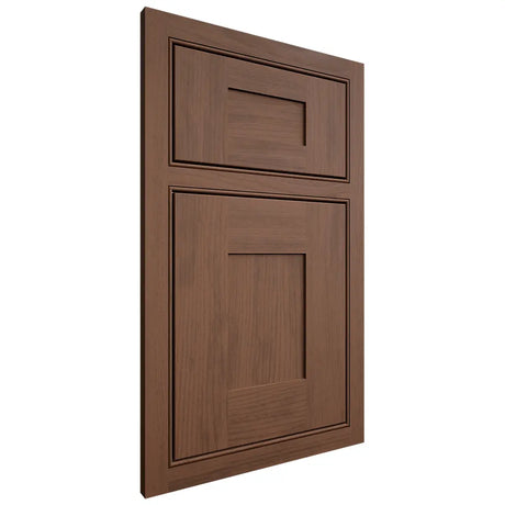 Shiloh Cabinetry Beaded Inset Hartford Walnut Plain Cut Natural Door