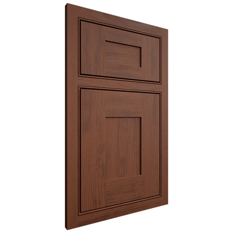 Shiloh Cabinetry Beaded Inset Hartford Walnut Plain Cut Rye Door