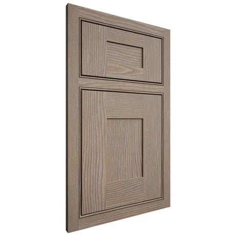 Shiloh Cabinetry Beaded Inset Hartford White Oak Plain Cut Almond Door