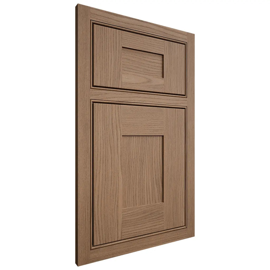 Shiloh Cabinetry Beaded Inset Hartford White Oak Plain Cut Medium Door