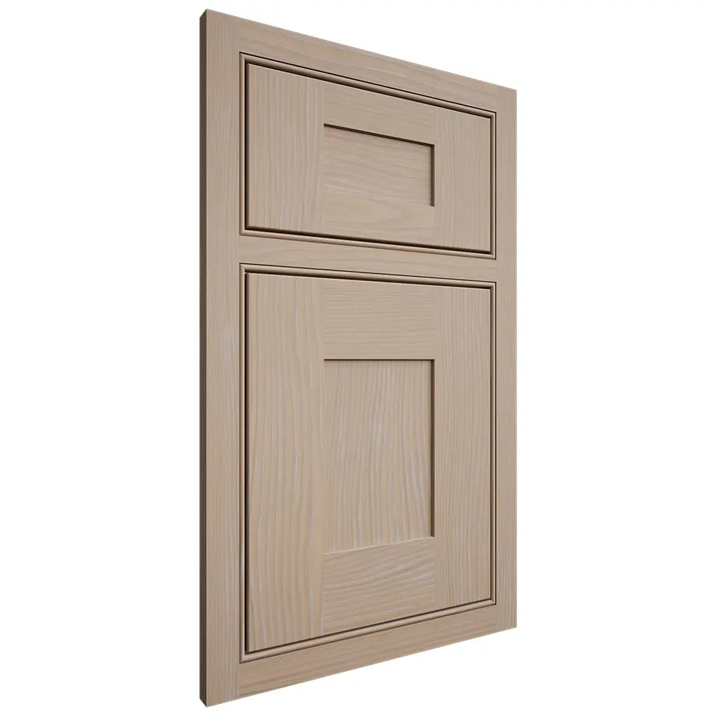 Shiloh Cabinetry Beaded Inset Hartford White Oak Plain Cut Straw Door