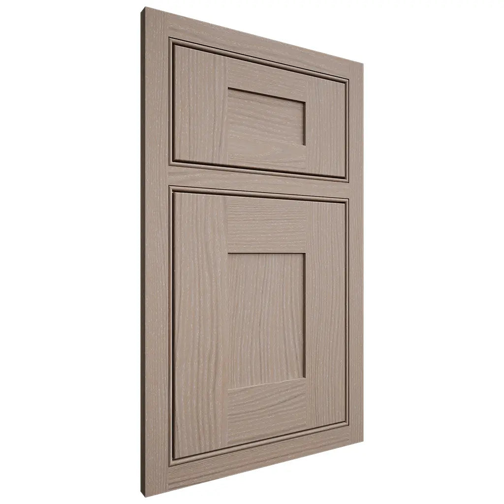 Shiloh Cabinetry Beaded Inset Hartford White Oak Plain Cut Whitewash Door