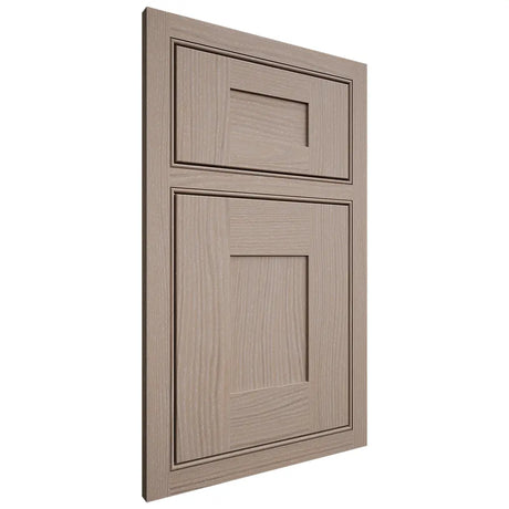 Shiloh Cabinetry Beaded Inset Hartford White Oak Plain Cut Whitewash Door