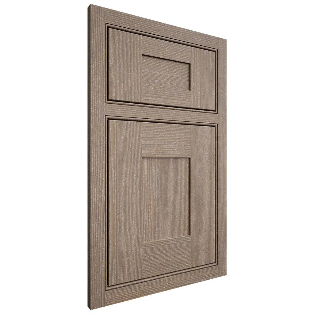 Shiloh Cabinetry Beaded Inset Hartford White Oak Quarter Sawn Almond Door