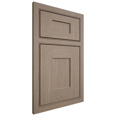Shiloh Cabinetry Beaded Inset Hartford White Oak Quarter Sawn Almond Door