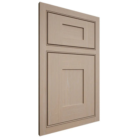 Shiloh Cabinetry Beaded Inset Hartford White Oak Quarter Sawn Straw Door