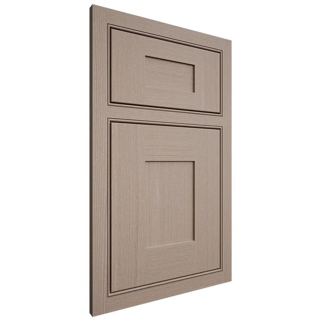 Shiloh Cabinetry Beaded Inset Hartford White Oak Quarter Sawn Whitewash Door