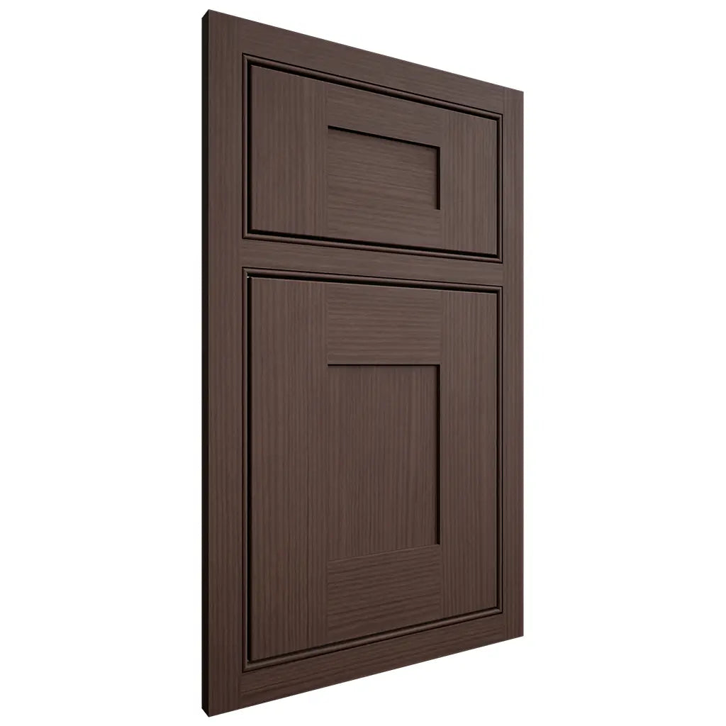 Shiloh Cabinetry Beaded Inset Hartford White Oak Rift Cut Dusk Door