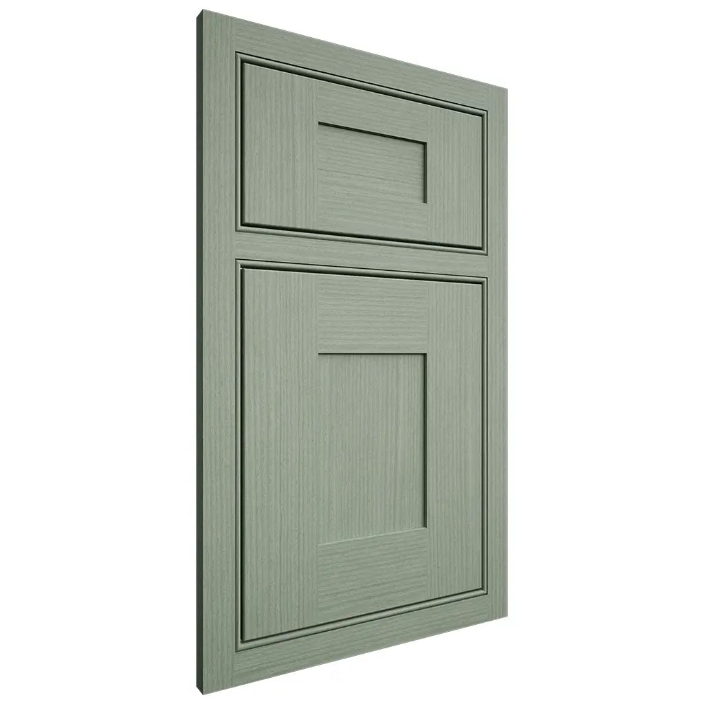 Shiloh Cabinetry Beaded Inset Hartford White Oak Rift Cut Moss Door