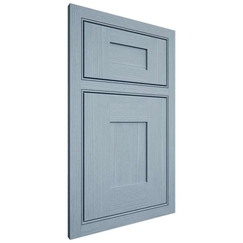Shiloh Cabinetry Beaded Inset Hartford White Oak Rift Cut Sky Door