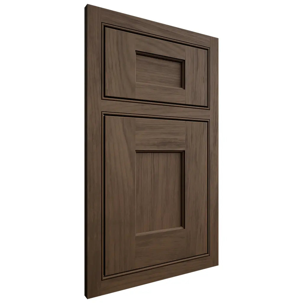 Shiloh Cabinetry Beaded Inset Heritage Alder Plain Cut Caviar Door