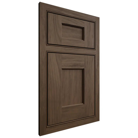 Shiloh Cabinetry Beaded Inset Heritage Alder Plain Cut Caviar Door