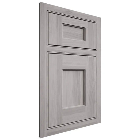 Shiloh Cabinetry Beaded Inset Heritage Hickory Plain Cut Stratus Door