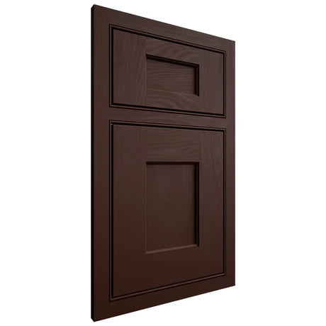 Shiloh Cabinetry Beaded Inset Heritage Maple Plain Cut Cocoa Door