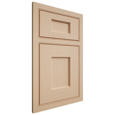 Shiloh Cabinetry Beaded Inset Heritage Maple Plain Cut Natural Door