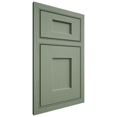 Shiloh Cabinetry Beaded Inset Heritage Poplar Plain Cut Moss Door