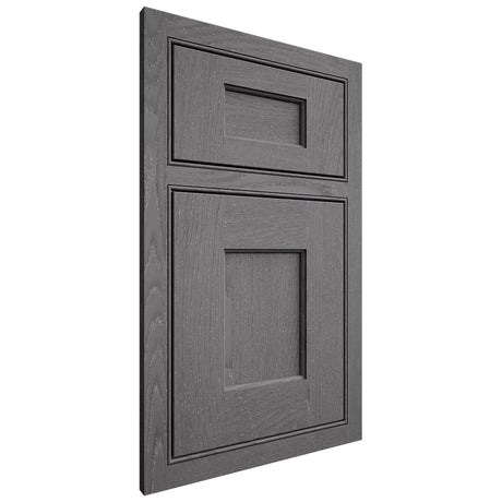 Shiloh Cabinetry Beaded Inset Heritage Red Oak Plain Cut Cadet Door