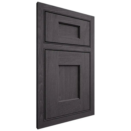 Shiloh Cabinetry Beaded Inset Heritage Red Oak Plain Cut Harbor Door