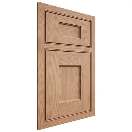Shiloh Cabinetry Beaded Inset Heritage Red Oak Plain Cut Natural Door