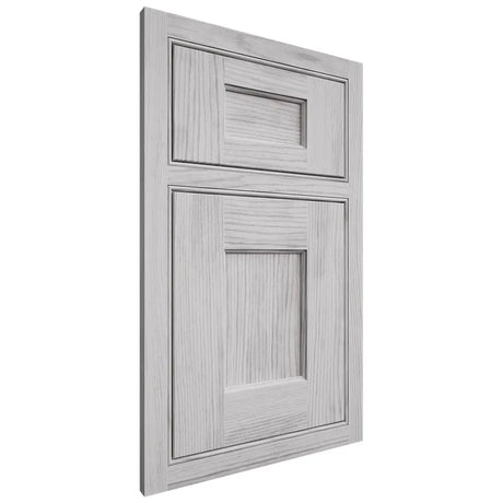 Shiloh Cabinetry Beaded Inset Heritage Walnut Plain Cut Stratus Door