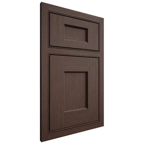 Shiloh Cabinetry Beaded Inset Heritage White Oak Plain Cut Dusk Door