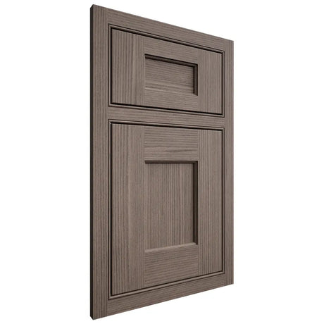 Shiloh Cabinetry Beaded Inset Heritage White Oak Rift Cut Clay Door