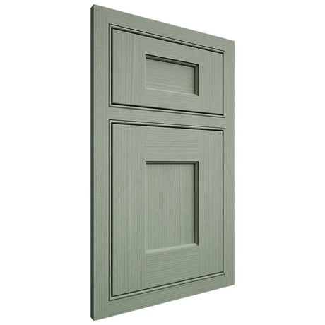 Shiloh Cabinetry Beaded Inset Heritage White Oak Rift Cut Moss Door